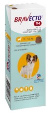 Bravecto® 1M 45 mg Tableta Masticable Antiparasitaria para Perros de 2 a 4,5 kg